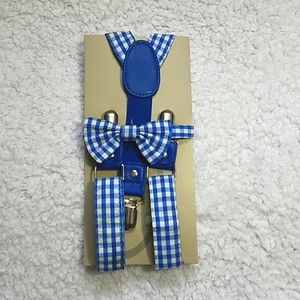 Boys Bundle of Matching Suspenders and Bowtie, size 4_6